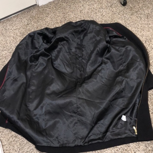 J Crew Double Cloth Collarless Pea Coat Size 8 Black Wool Blend - Picture 7 of 14